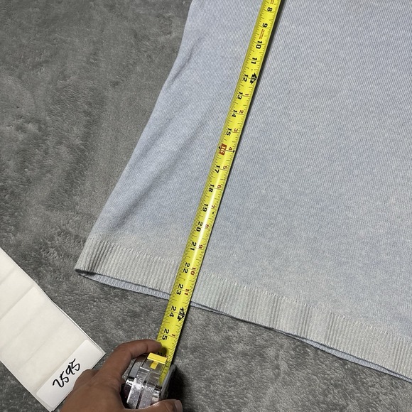 Theory‎ Womens Wool Cashmere Blend Baby Blue Tshirt Size Small - Picture 7 of 7